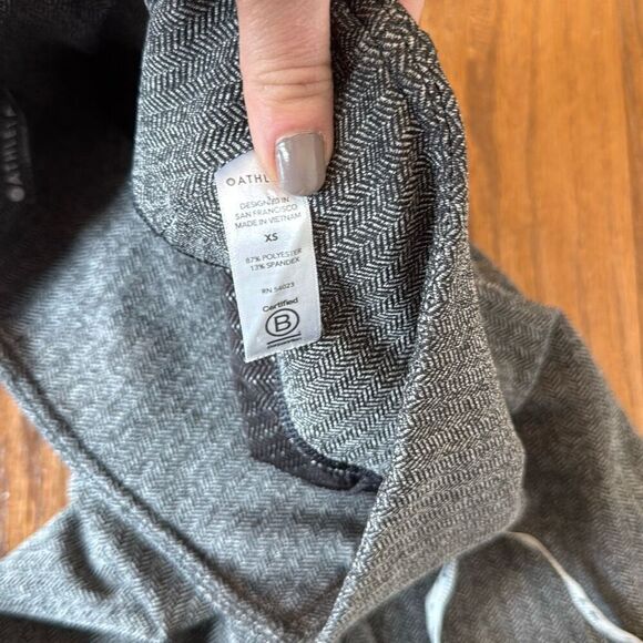 Athleta grey Delancey herringbone tight size xs - Picture 9 of 12